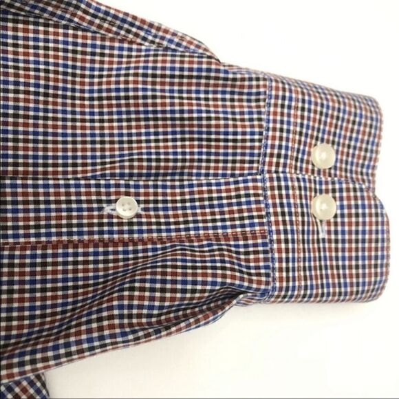 Joseph Abboud Men’s Shirt Sz L Checkered/Plaid Buttons Up Long Sleeve - Picture 4 of 11